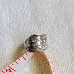 Solid silver ring
